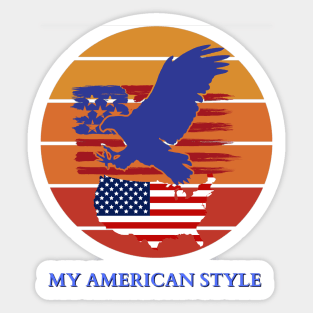 My American style Sticker